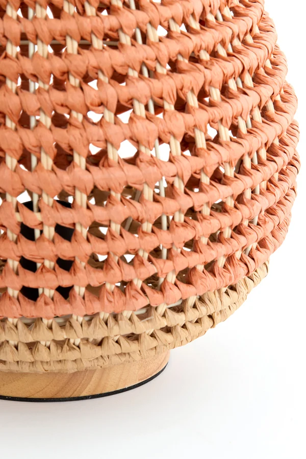 Table lamp 32x34,5 cm KALIPA rattan natural+terra