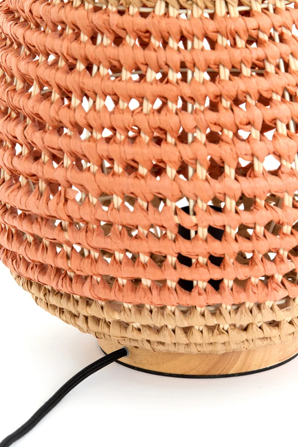 Table lamp 32x34,5 cm KALIPA rattan natural+terra