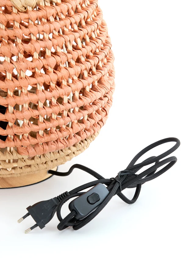 Table lamp 32x34,5 cm KALIPA rattan natural+terra