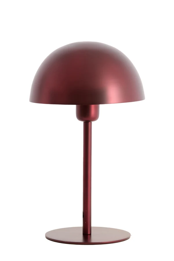 Table lamp 20x34 cm CEDILLO metallic matt burgundy