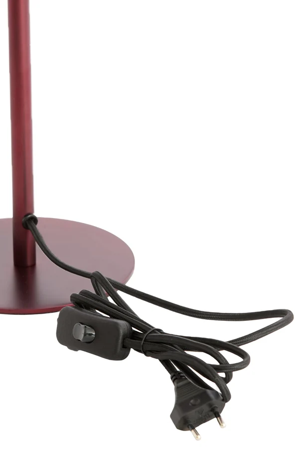 Table lamp 20x34 cm CEDILLO metallic matt burgundy