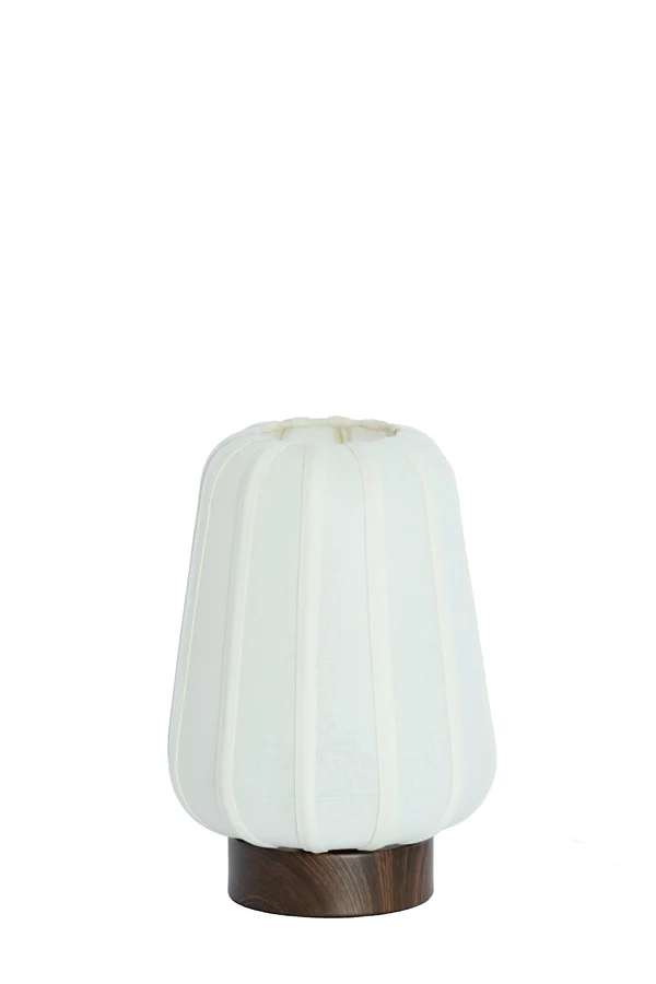 Table lamp 20x29 cm BIBIA wood print dark brown+white