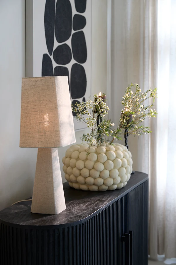 Table lamp 20x20x58 cm MIKKO linen natural
