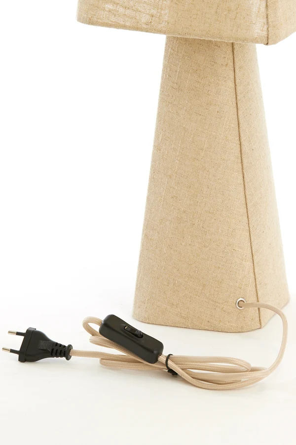 Table lamp 20x20x58 cm MIKKO linen natural