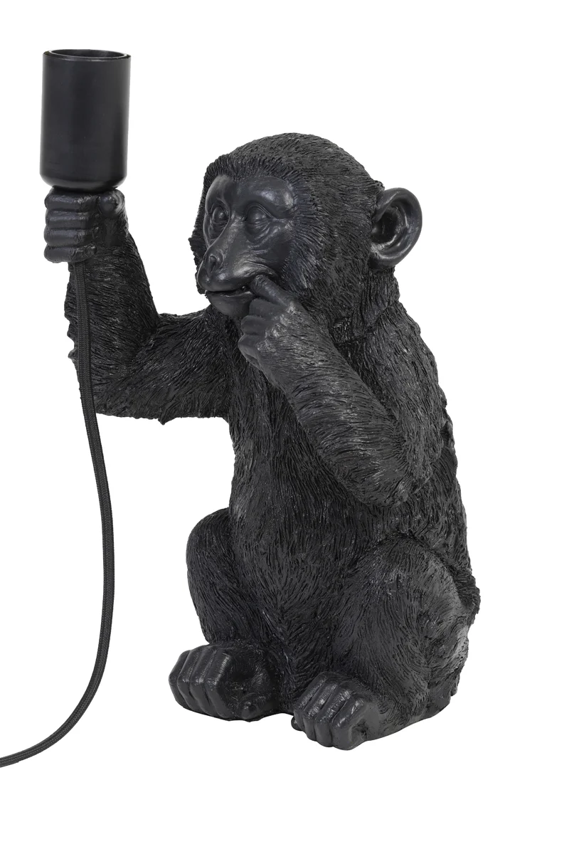 Table lamp 20x19,5x34 cm MONKEY black
