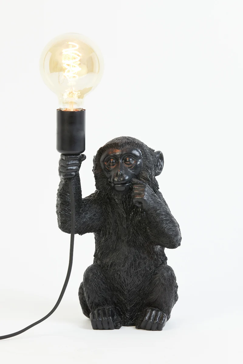 Table lamp 20x19,5x34 cm MONKEY black