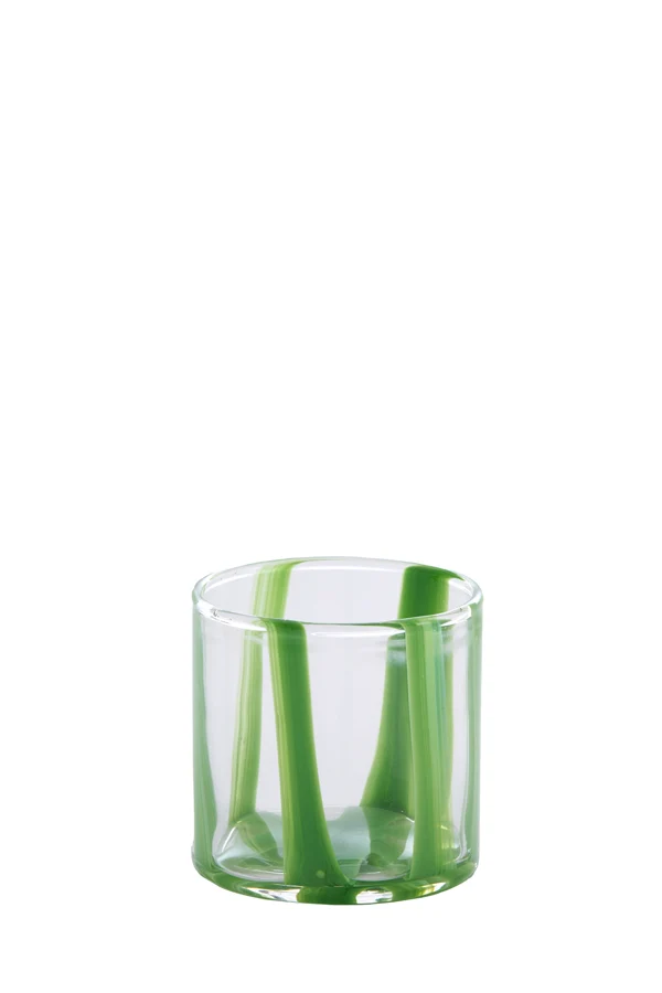 Tealight 10x10 cm MULOT glass clear-green