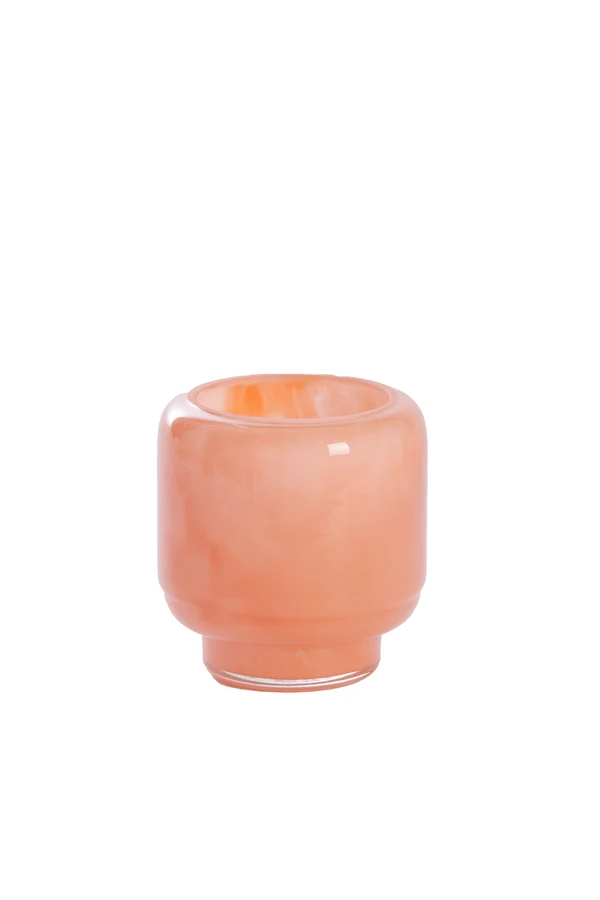 Tealight 10x10,5 cm SOLVAY glass orange