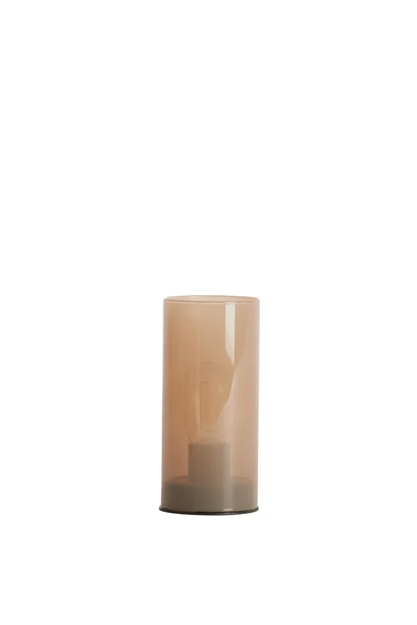 Table lamp LED 7x15 cm VAZOLLA glass milky sand