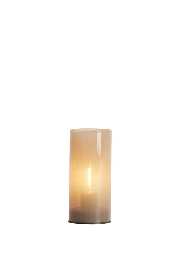 Table lamp LED 7x15 cm VAZOLLA glass milky sand