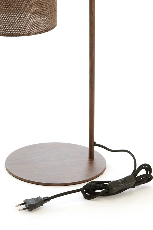 Table lamp 26x20x59,5 cm DONIO wood print d brown+d brown