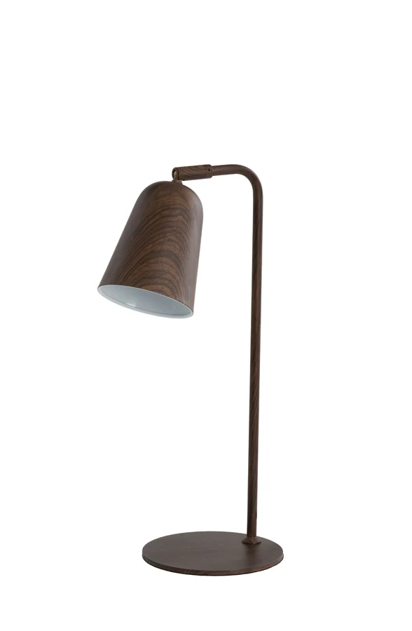 Table lamp 26,5x16x47 cm SALOMO wood print dark brown