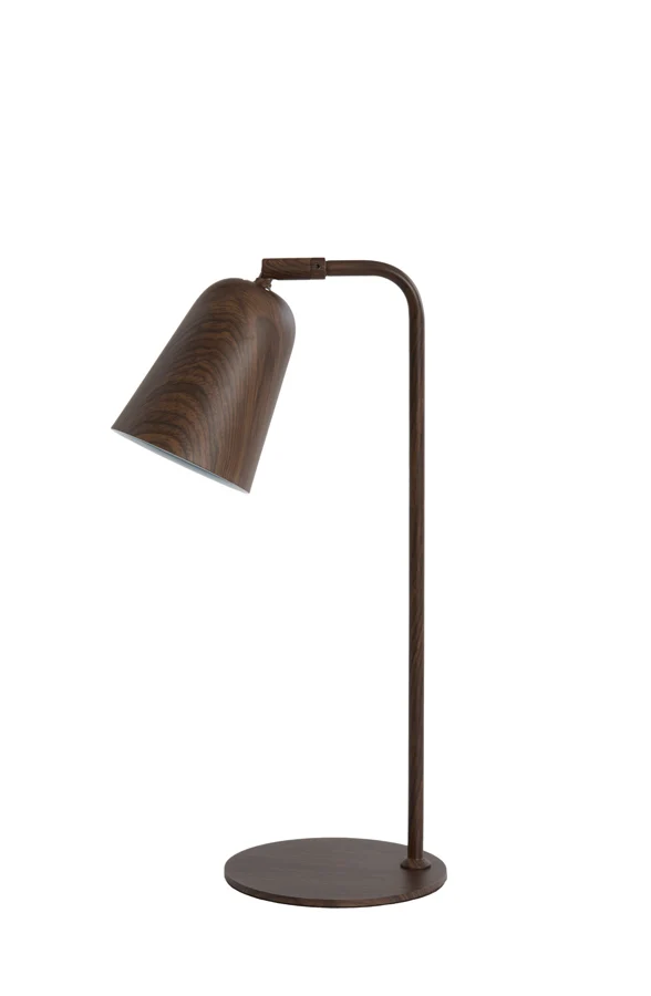 Table lamp 26,5x16x47 cm SALOMO wood print dark brown