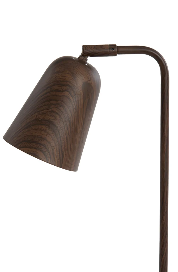 Table lamp 26,5x16x47 cm SALOMO wood print dark brown