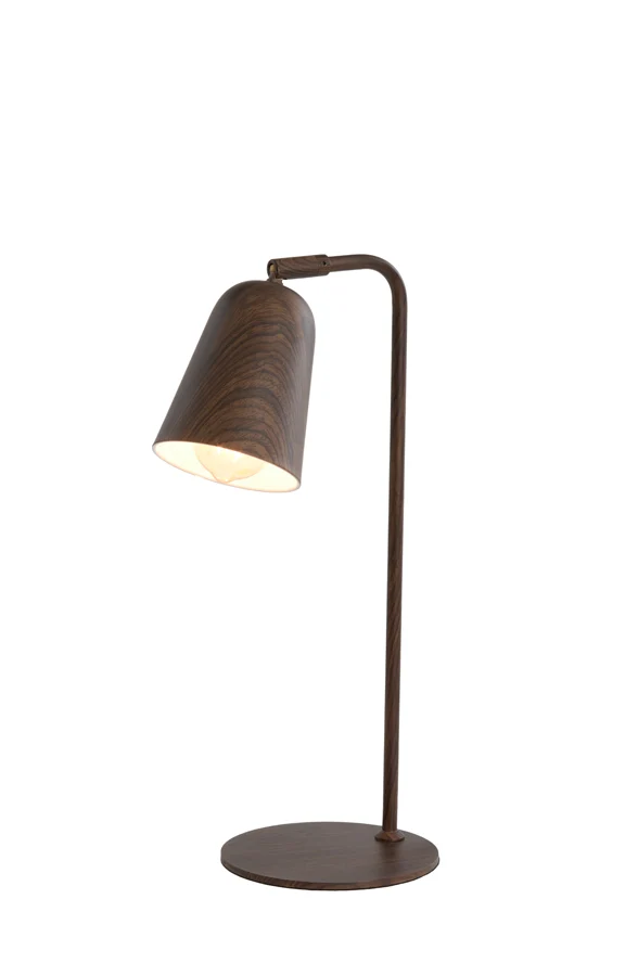 Table lamp 26,5x16x47 cm SALOMO wood print dark brown