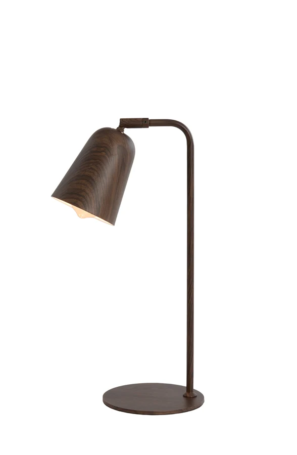 Table lamp 26,5x16x47 cm SALOMO wood print dark brown