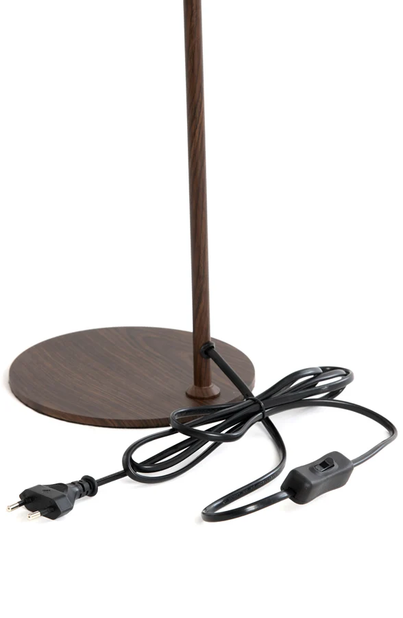 Table lamp 26,5x16x47 cm SALOMO wood print dark brown