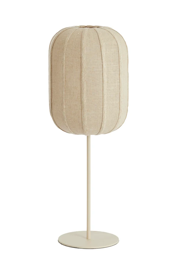 Table lamp 25x70 cm SOLUNE natural+cream