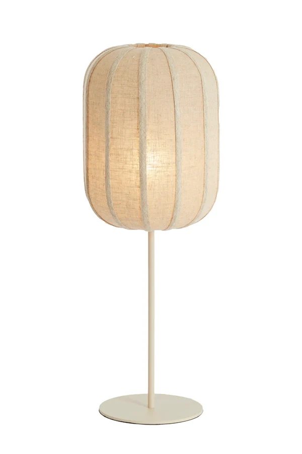 Table lamp 25x70 cm SOLUNE natural+cream
