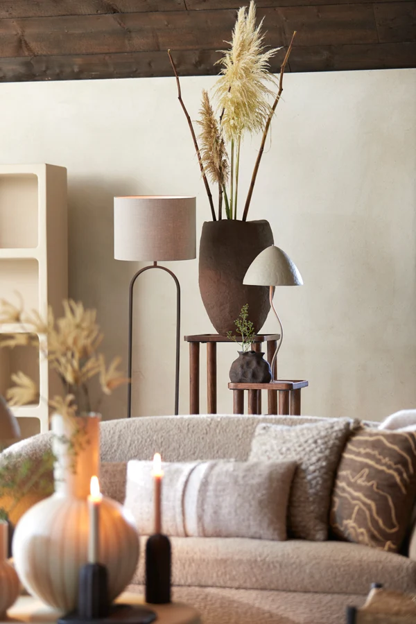 Table lamp 25x67 cm ELIMO matt light grey