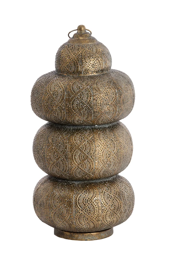 Table lamp 25x52 cm KAITO brown gold