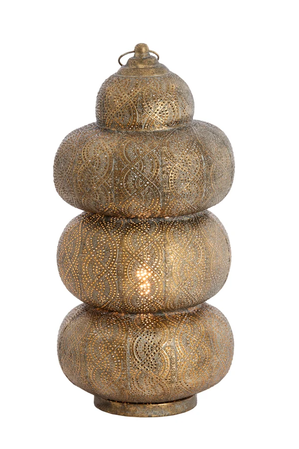 Table lamp 25x52 cm KAITO brown gold