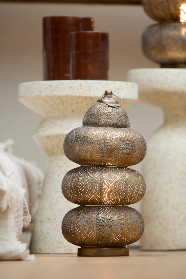 Table lamp 25x52 cm KAITO brown gold