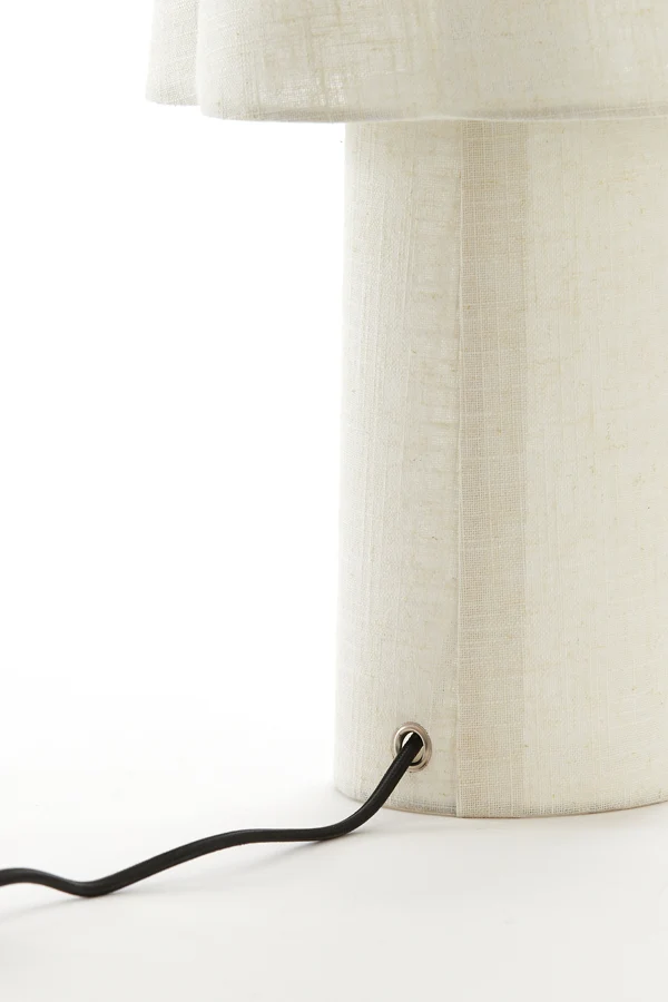 Table lamp 25x50 cm MUSABY linen natural