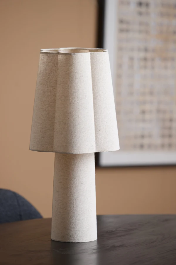 Table lamp 25x50 cm MUSABY linen natural