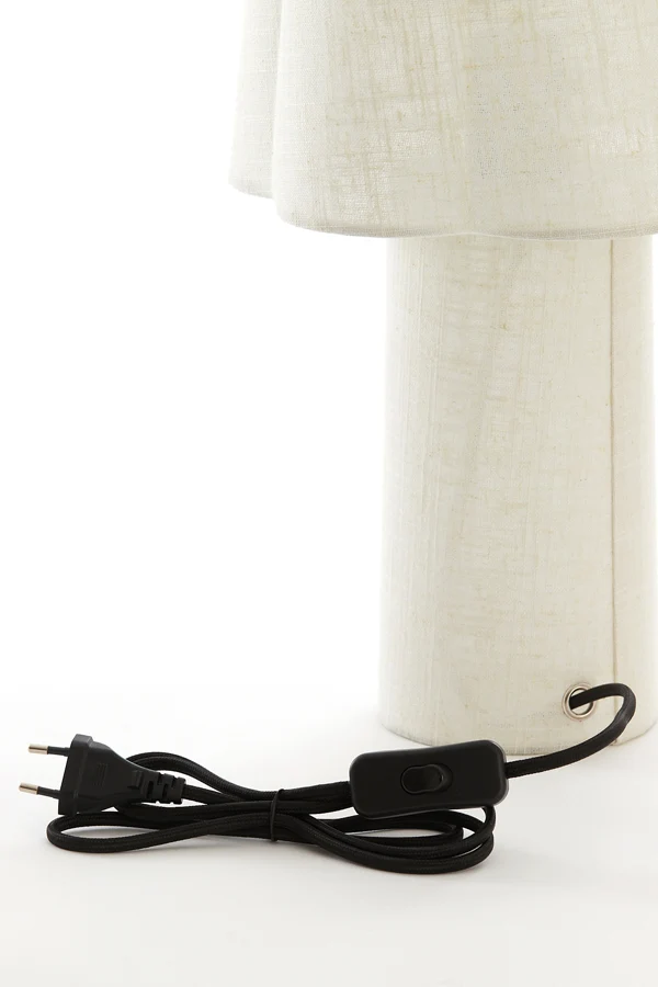 Table lamp 25x50 cm MUSABY linen natural