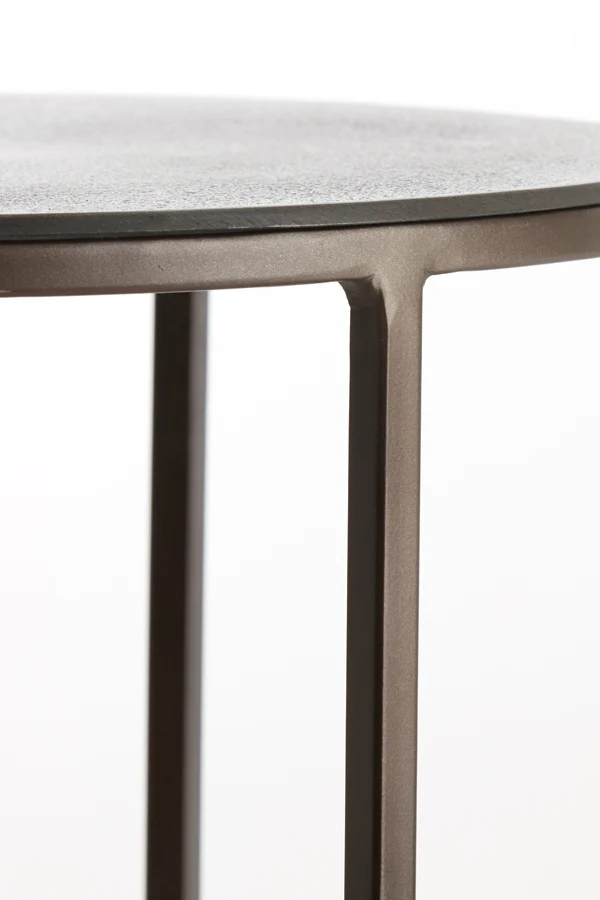 Side table S/2 41x46+49x52 cm TALCA dark brown