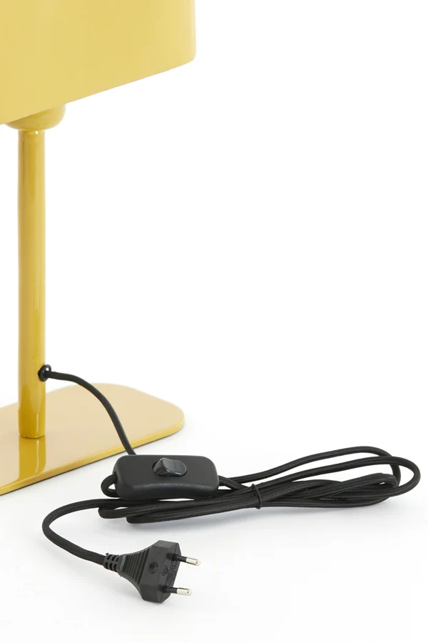 Table lamp 20x10x36 cm ELENIE shiny ocher yellow