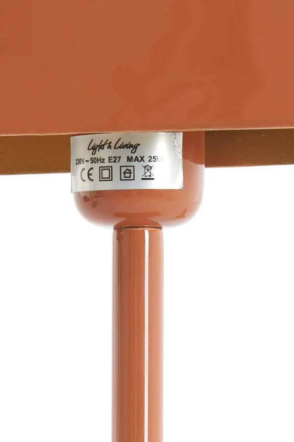 Table lamp 20x10x36 cm ELENIE shiny dark orange