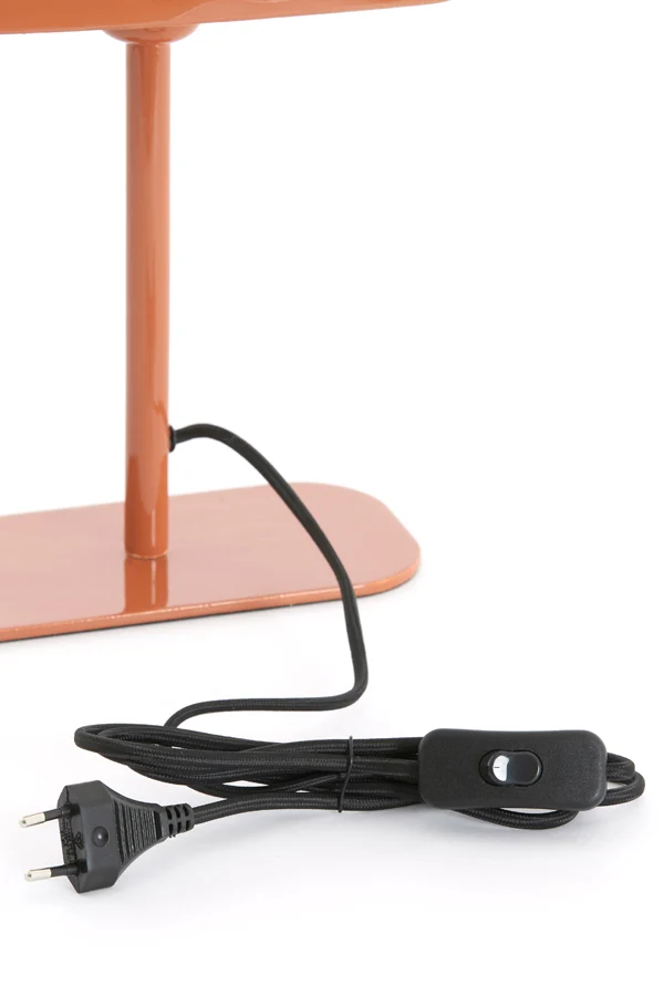 Table lamp 20x10x36 cm ELENIE shiny dark orange