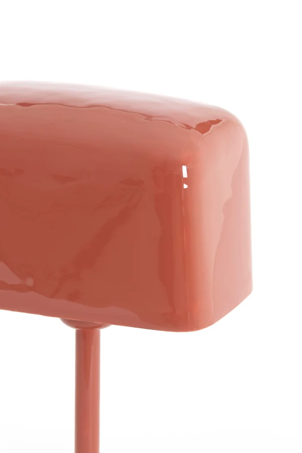 Table lamp 20x10x36 cm ELENIE shiny dark coral