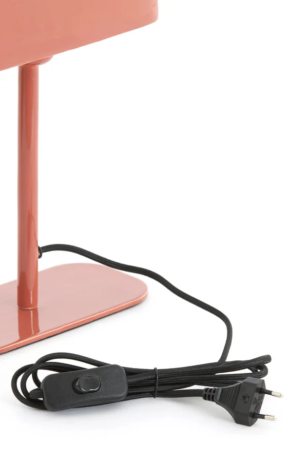 Table lamp 20x10x36 cm ELENIE shiny dark coral