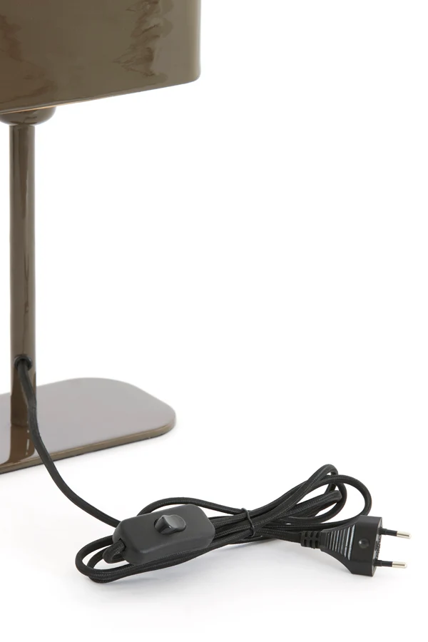 Table lamp 20x10x36 cm ELENIE shiny dark brown