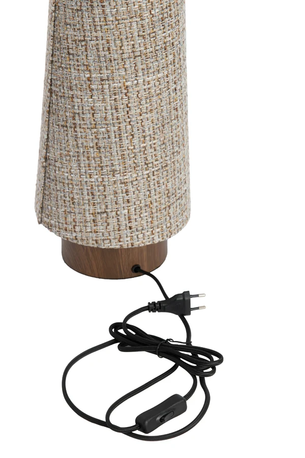Table lamp 19x52,5 cm HOWIE wood print d brown+light brown