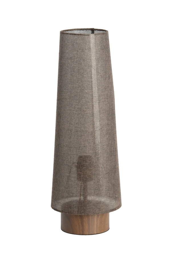 Table lamp 19x52,5 cm HOWIE wood print d brown+dark brown