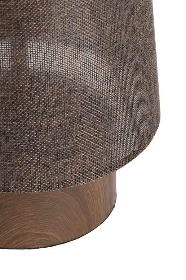 Table lamp 19x52,5 cm HOWIE wood print d brown+dark brown