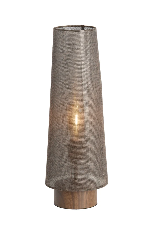 Table lamp 19x52,5 cm HOWIE wood print d brown+dark brown