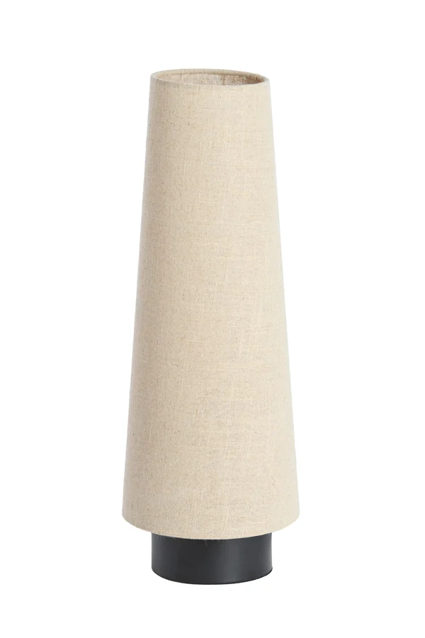 Table lamp 19x52,5 cm HOWIE matt black+natural
