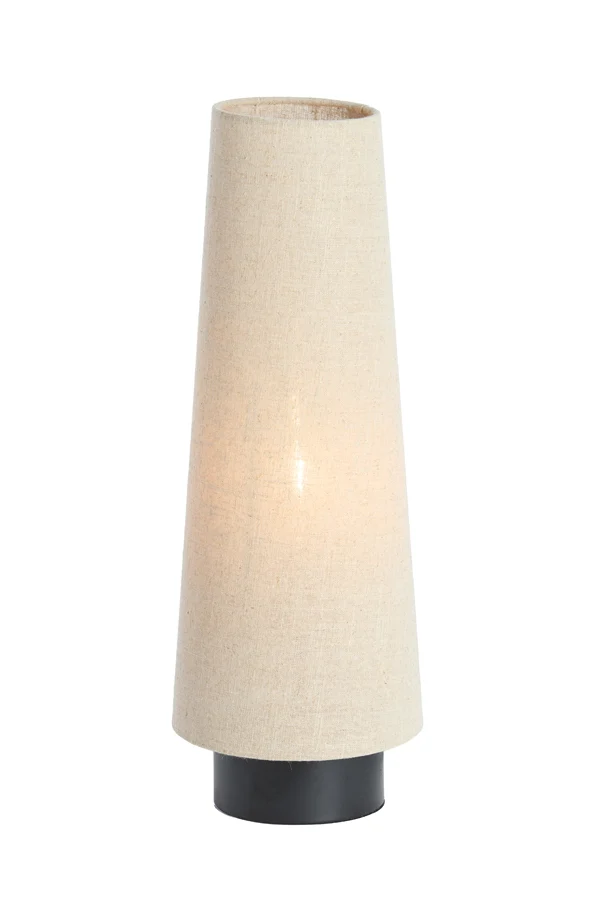 Table lamp 19x52,5 cm HOWIE matt black+natural