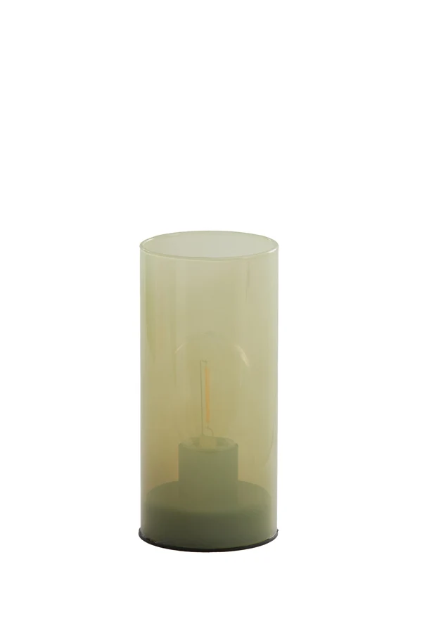 Table lamp LED 7x15 cm VAZOLLA glass milky mint green