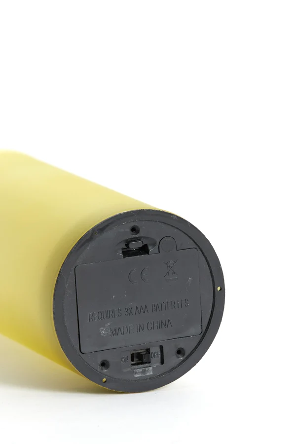Table lamp LED 7x15 cm VAZOLLA glass matt yellow