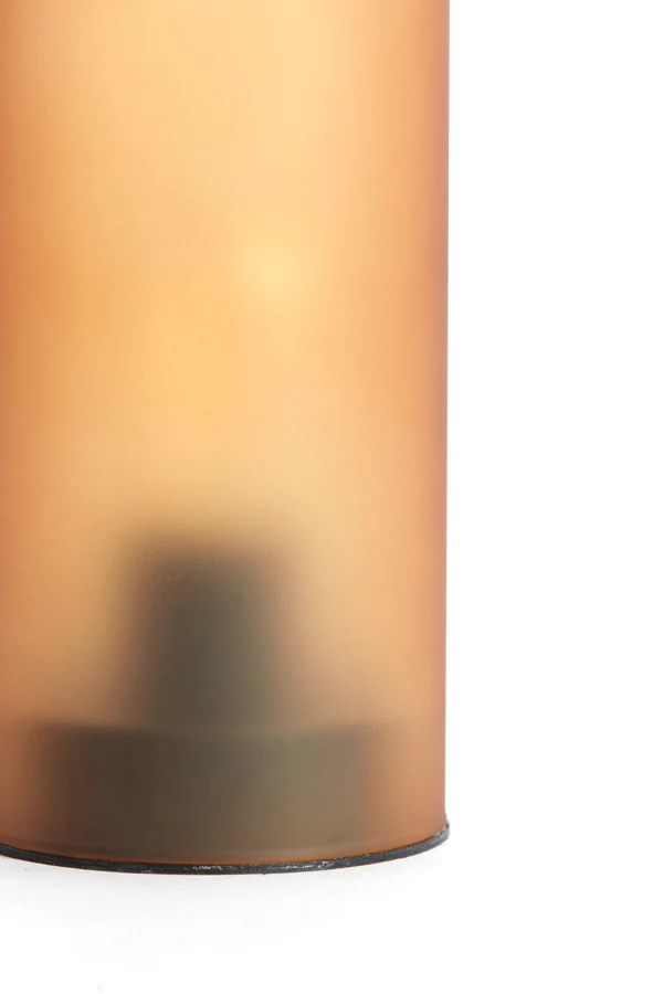 Table lamp LED 7x15 cm VAZOLLA glass matt orange-brown