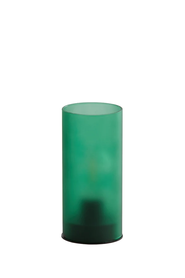 Table lamp LED 7x15 cm VAZOLLA glass matt dark green
