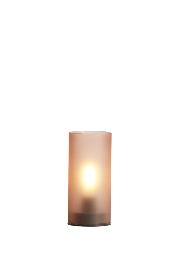 Table lamp LED 7x15 cm VAZOLLA glass matt caramel