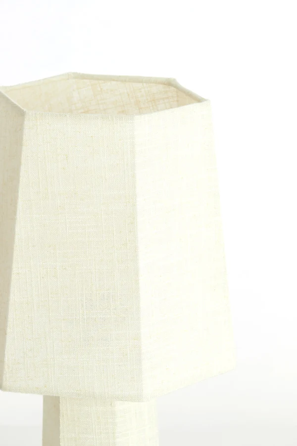 Table lamp 25x49 cm MUSABO linen white