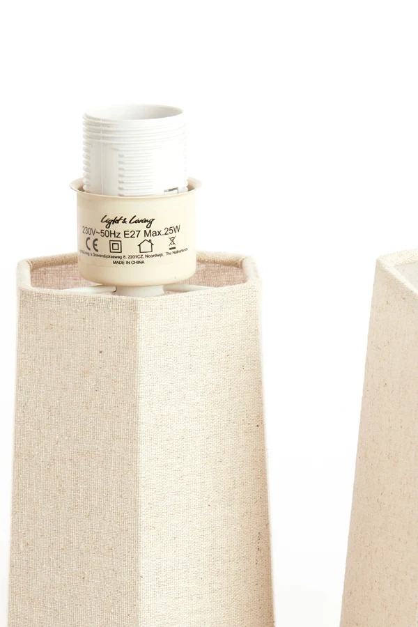 Table lamp 25x49 cm MUSABO linen natural